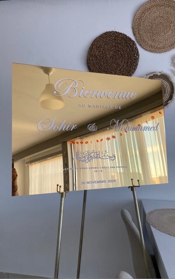 Panneau Miroir Gold