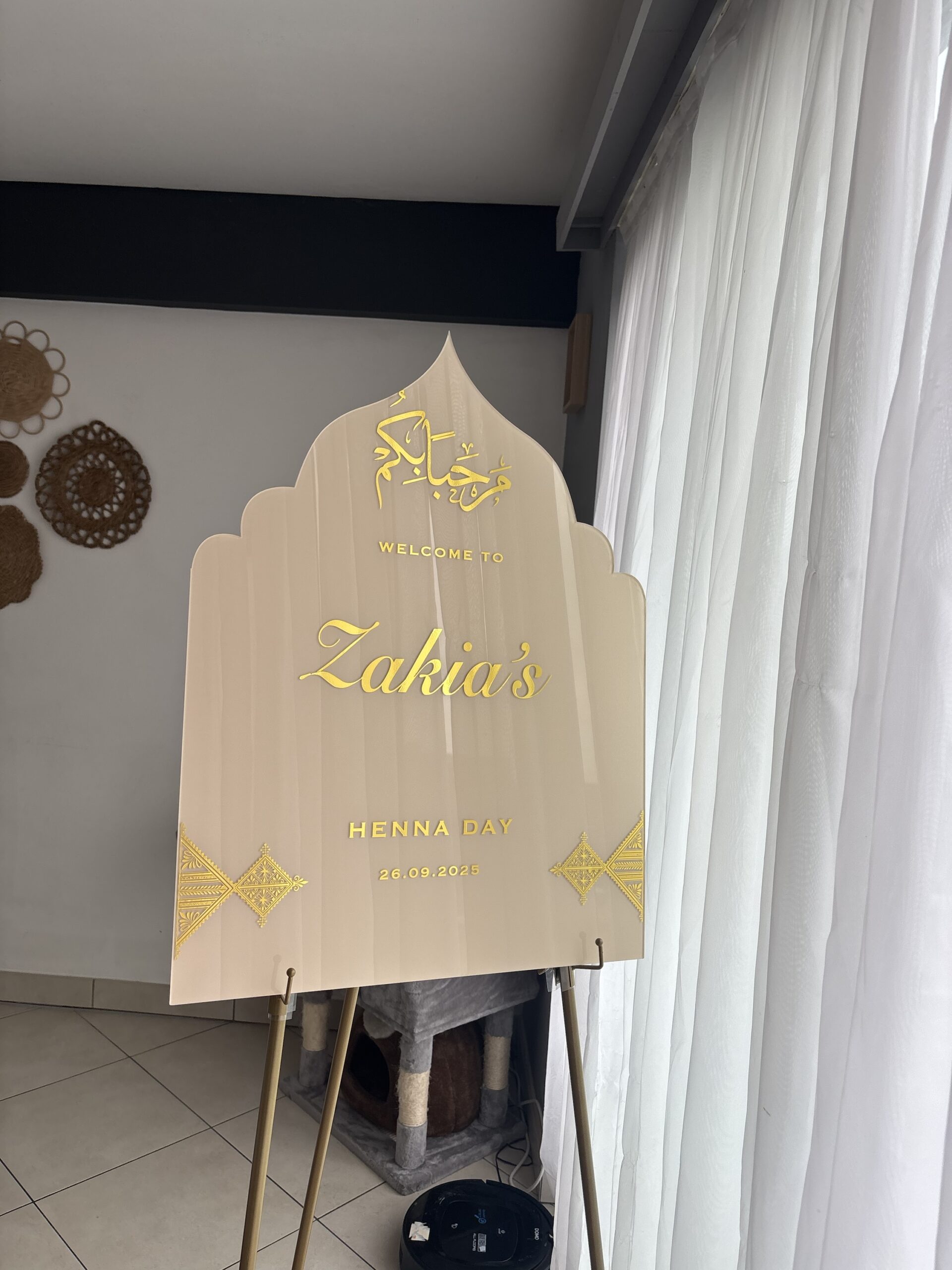 Henna board Islamic shape - Image 3